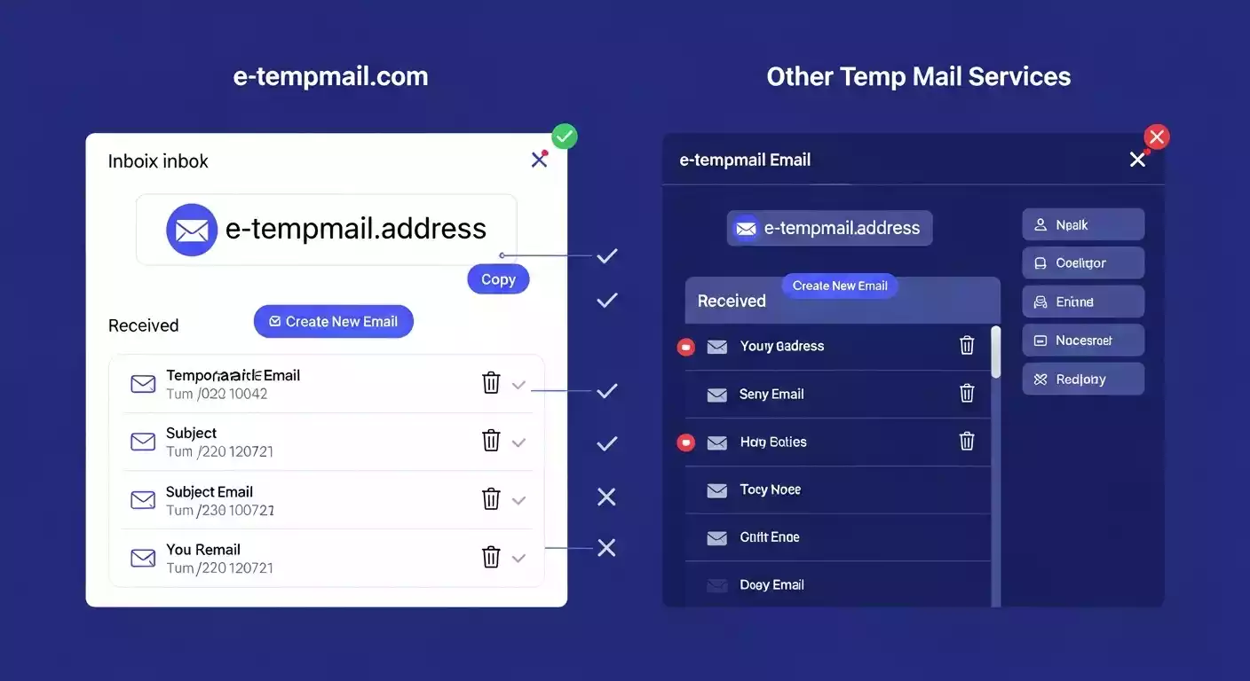 e-tempmail.com vs Other Temp Mail Services